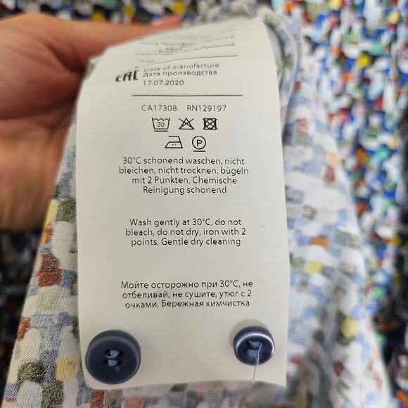 Haupt Mens Multicolor Button Down Shirt - Picture 6 of 7